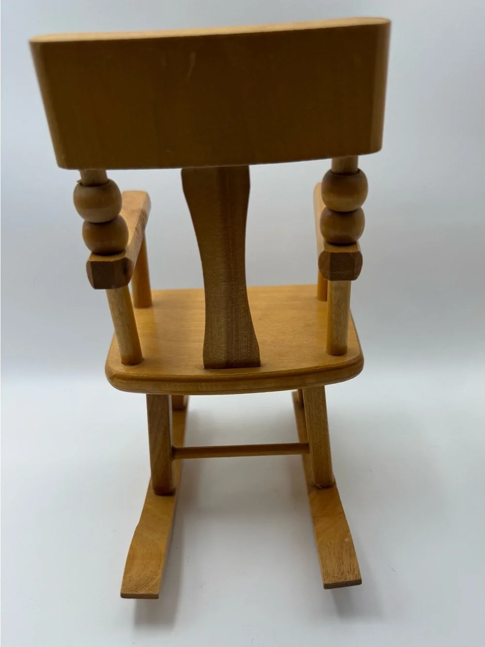 VTG 1950's Strombecker Mini Wooden Rocking Chair 7